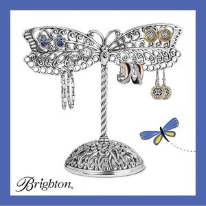 Brighton Silver Butterfly Earring Holder